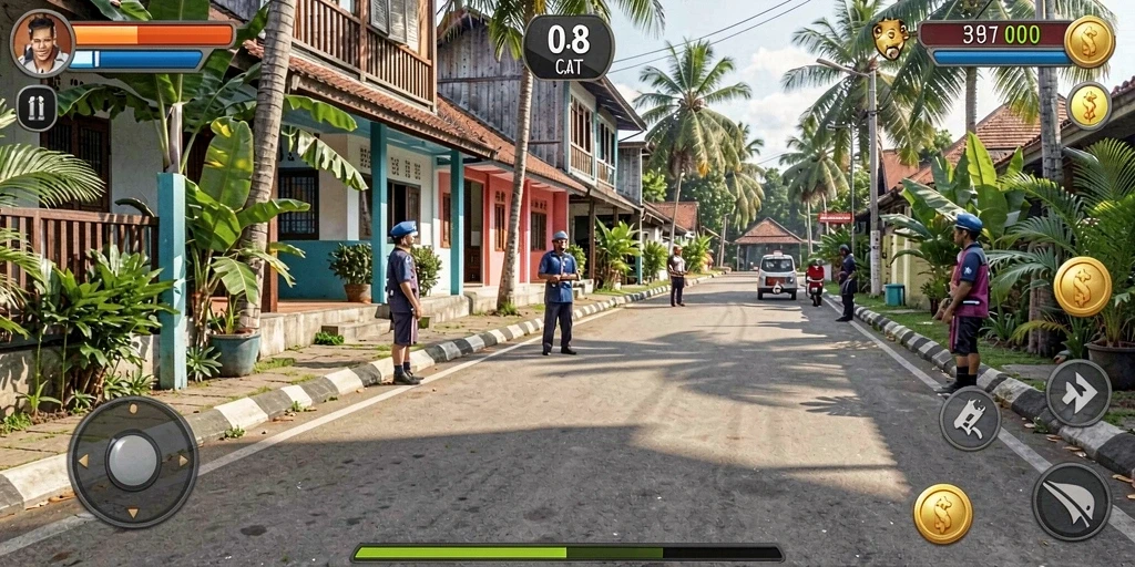 Tangkapan layar menunjukkan pemain berkolaborasi dalam mode multiplayer.