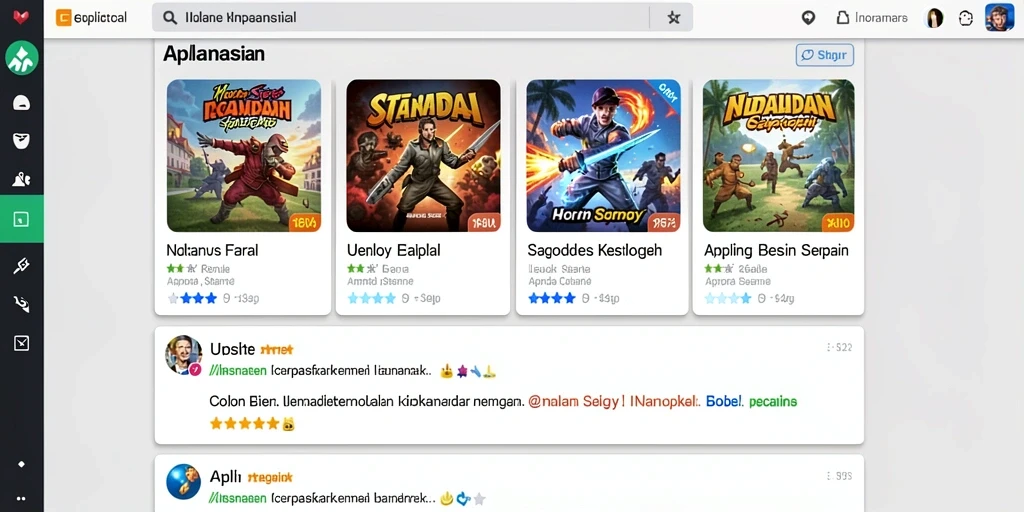 Tampilan komunitas yang aktif dan interaktif.