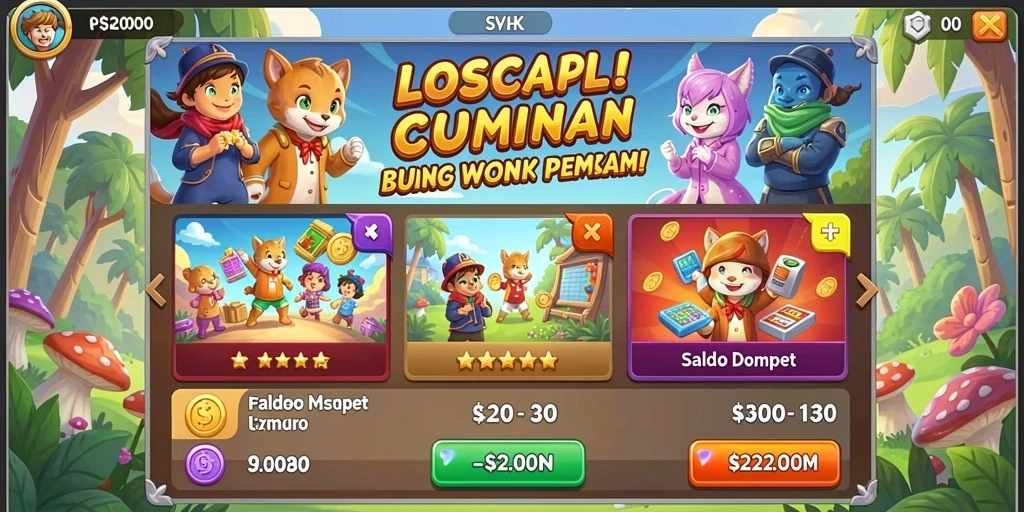 Screenshot memperlihatkan interaksi multiplayer antara pemain.