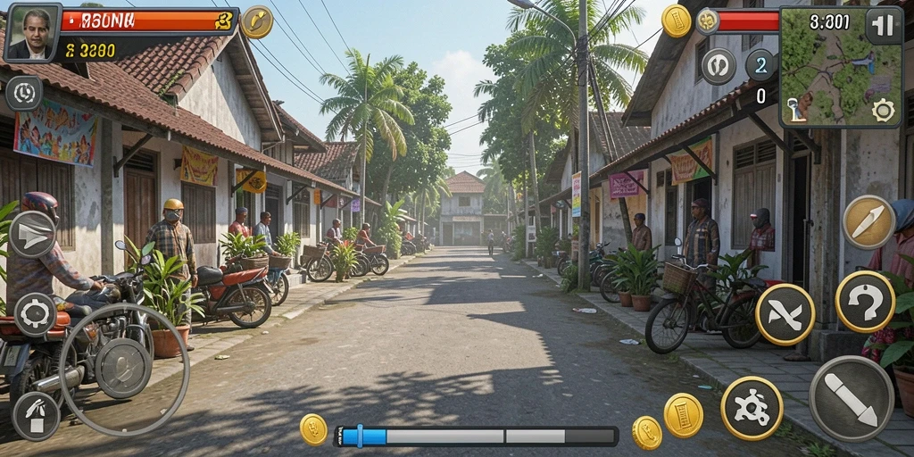 Tampilan level baru yang menantang dalam game.