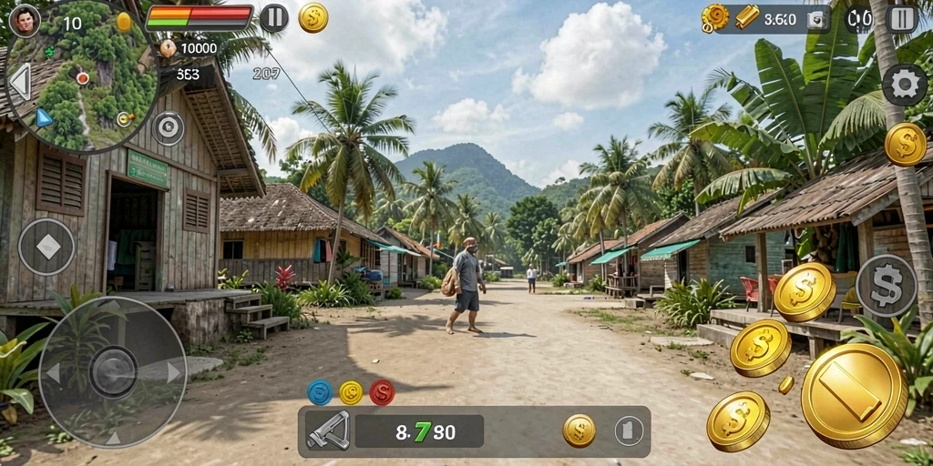 Screenshot dari mode multiplayer yang seru dan kompetitif.